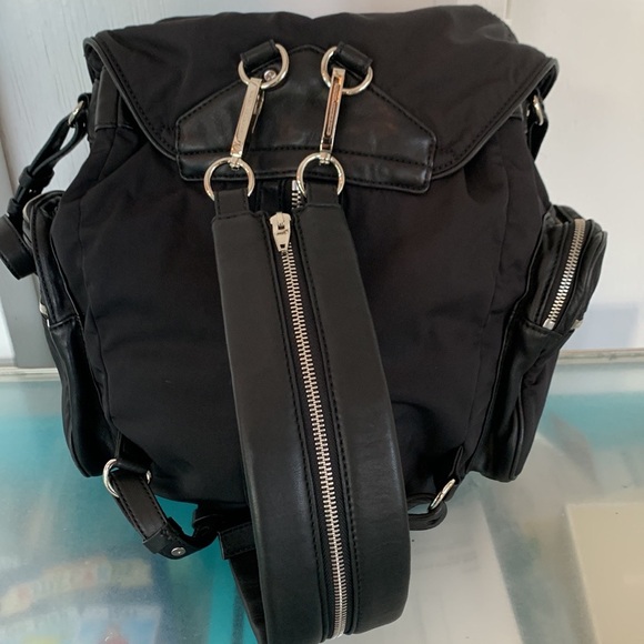 Alexander Wang Marti Lambskin Leather Trimmed & Nylon Backpack EUC - Picture 9 of 17